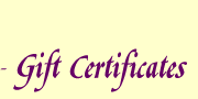 Gift Certificates